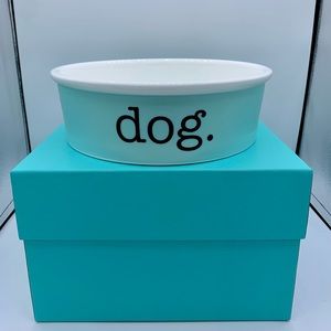 New Without Tags.  Authentic Tiffany & Co Large Bone China Dog Bowl.